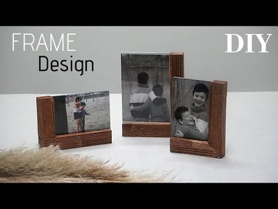 Fotorahmen selber bauen.Photo Frame Idea DIY.Wood Picture Frame.Bilderrahmen selber machen