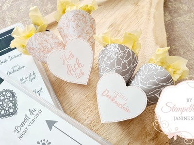 Herzbox. Herzgoodie zum Valentinstag - Hochzeit - Gastgeschenk | Stampin Up! | Stempelharmonie