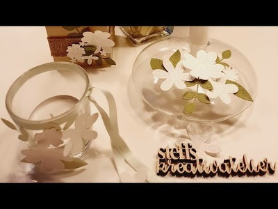 Homedeko  Upcycling verschiedener Gefäße zu Kerzenhaltern mit Produkten von Stampin'Up