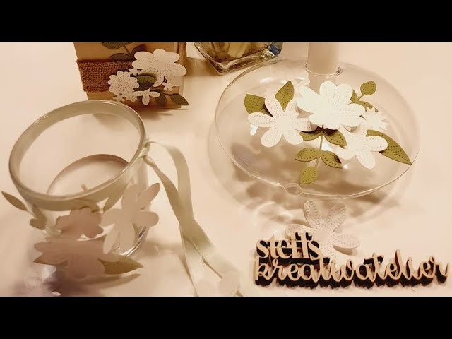 Homedeko  Upcycling verschiedener Gefäße zu Kerzenhaltern mit Produkten von Stampin'Up