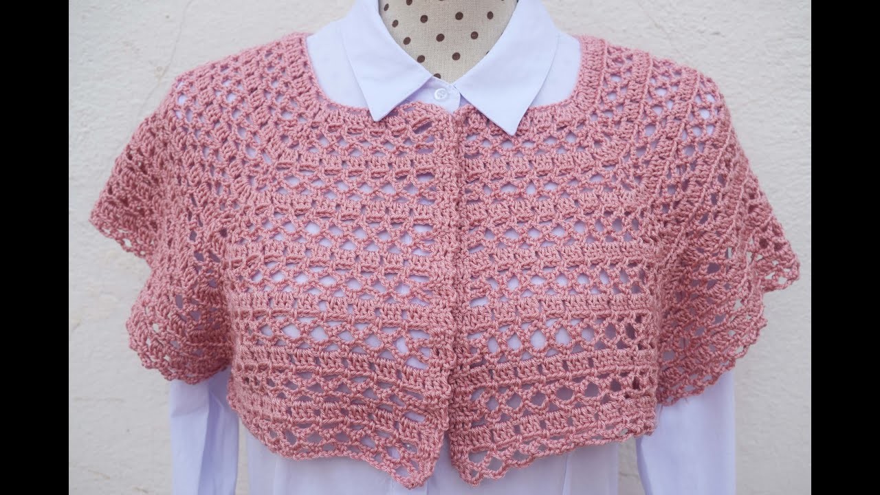 How to crochet a spring jacket yoke with graphics