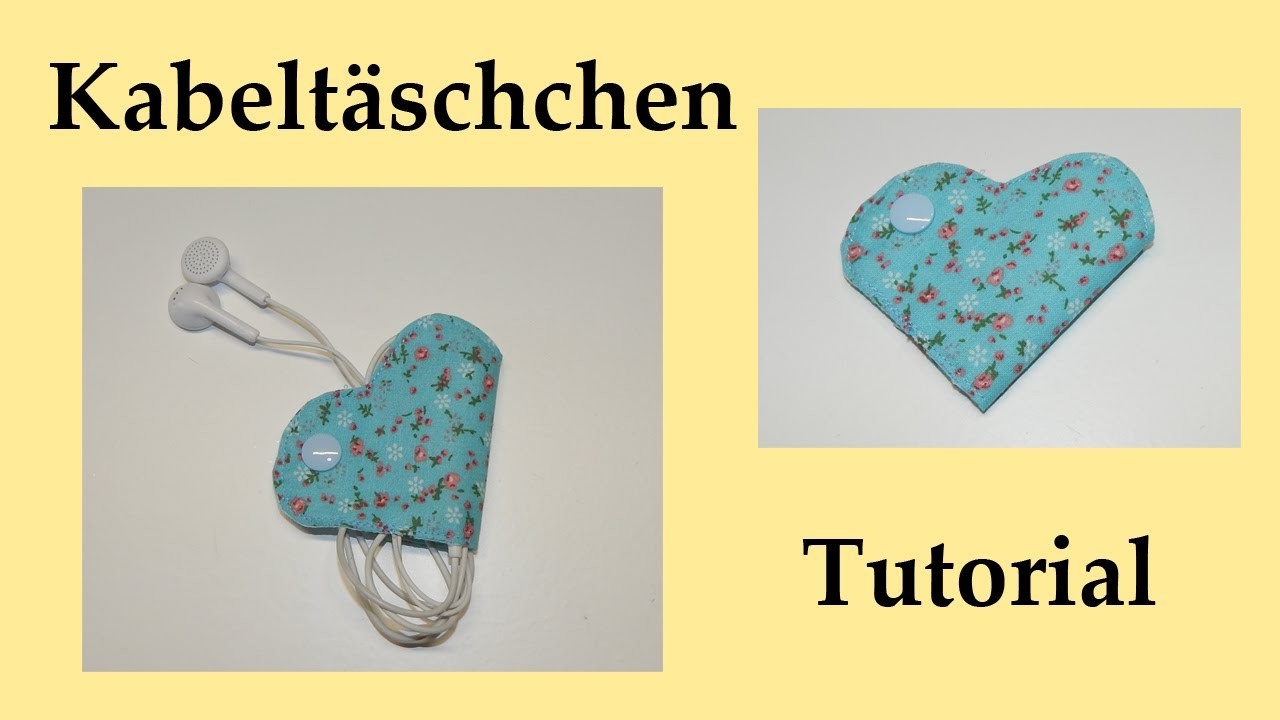 Kabeltäschchen - DIY - Tutorial - Free Pattern - Täschchen für Kabel