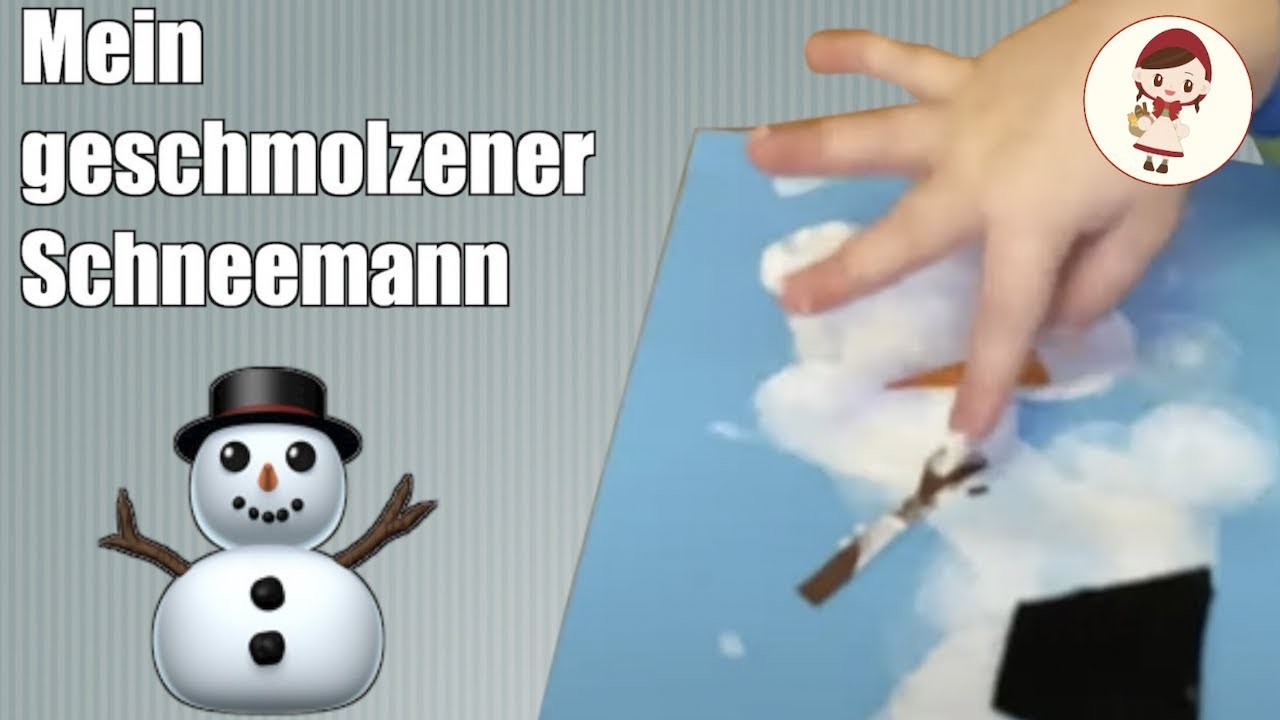 ⛄️Mein geschmolzener Schneemann☃️ | Winter Bastelzeit | Bastelidee Kleinkinder | Tagesmama