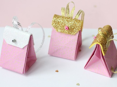 Mochila de papel miniatura - Origami