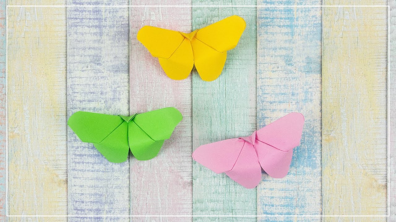 Origami Schmetterlinge aus Papier basteln | DIY Idee Frühling