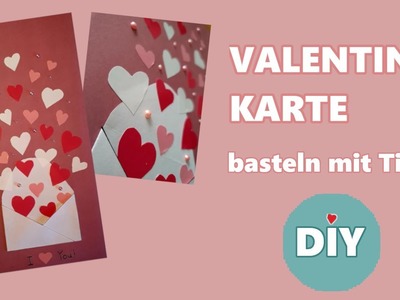 Valentinskarte basteln.Anleitung.DIY