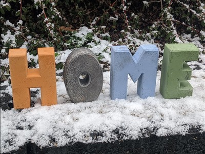 Bastelset Betonbuchstaben - Anleitung "Schritt für Schritt"