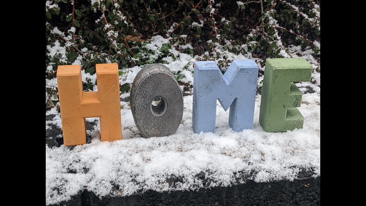 Bastelset Betonbuchstaben - Anleitung "Schritt für Schritt"