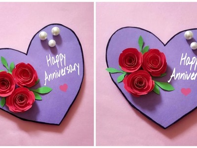 Beautiful Anniversary Card Making |Easy Anniversary Greeting Cards| Handmade Cards |Creative Supriya