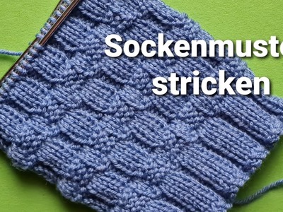 Einfaches Sockenmuster stricken