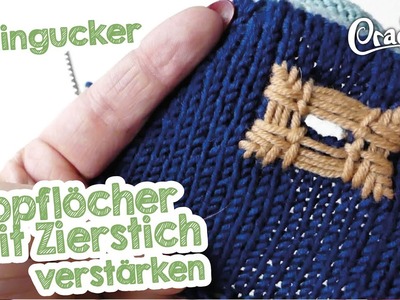 Knopflöcher mit einem Zierstich verstärken