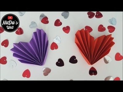 Origami Herz | Valentinstag Deko selber basteln | All you need is Love !