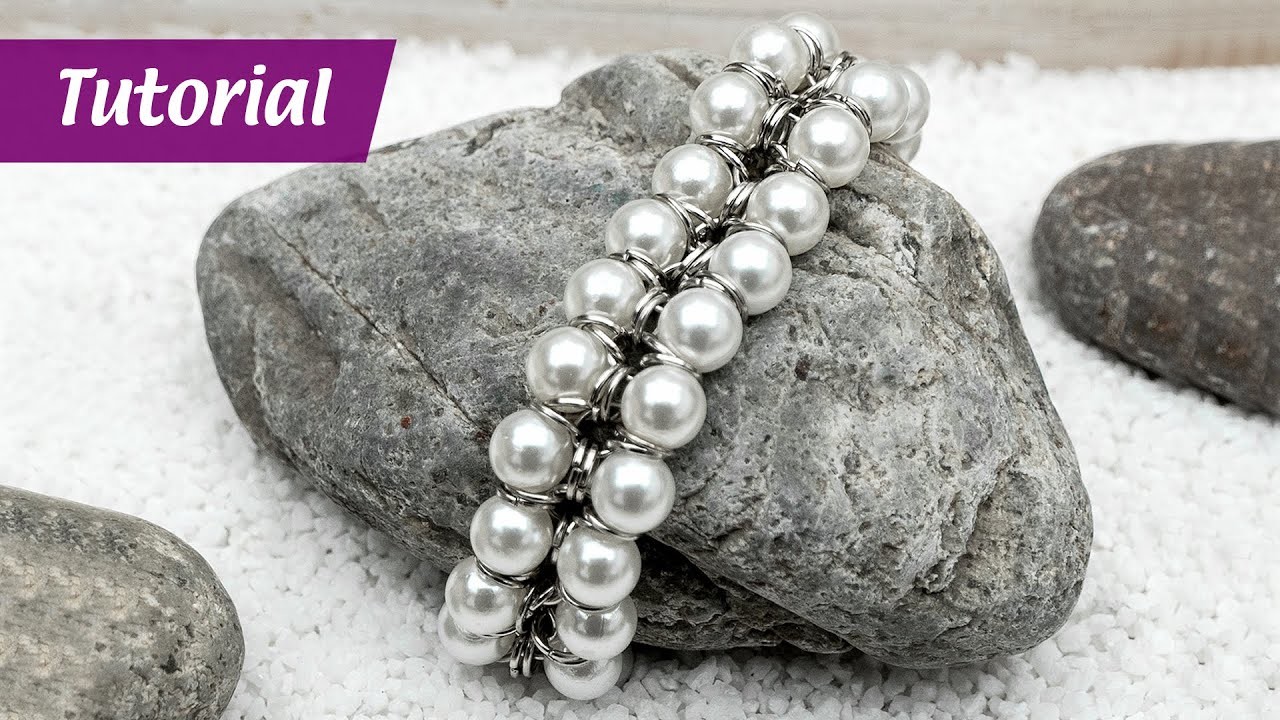 Perlen-Armband mit Spaltringen selber machen