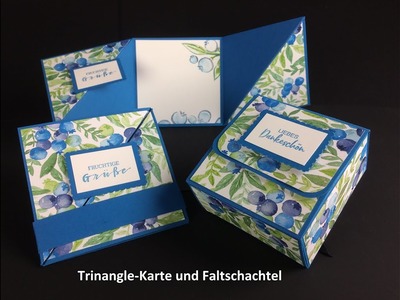 Triangle Karte und Faltschachtel 21 02 2021