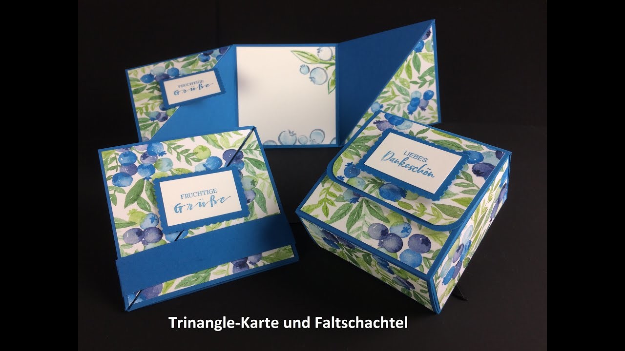 Triangle Karte und Faltschachtel 21 02 2021