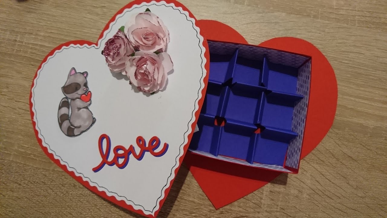 Wir basteln eine pralinenschachtel zum Valentinstag ❤️