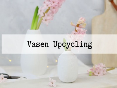 DIY Anleitung - Vasen Upcycling mit selbstgemachter Keramikfarbe