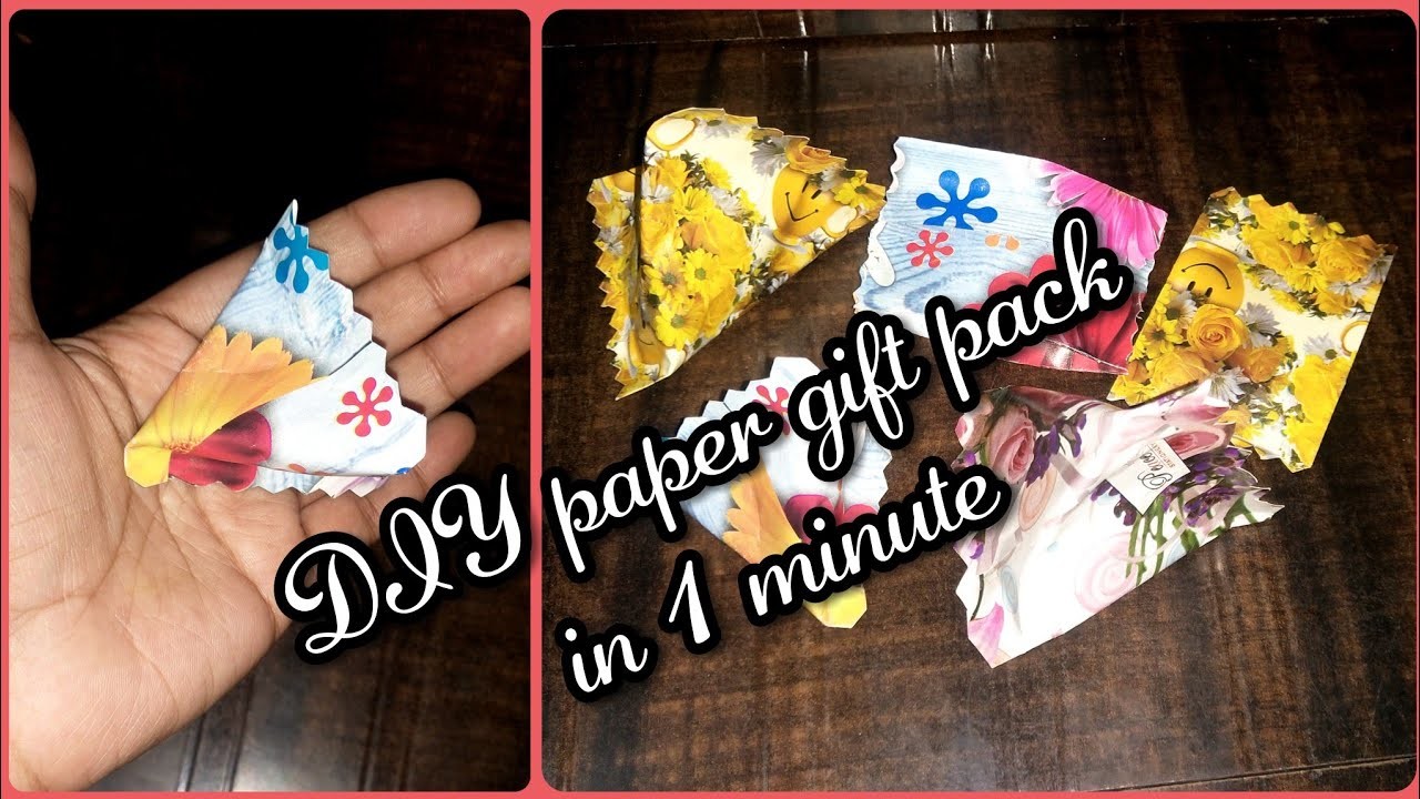 DIY origami paper gift pack