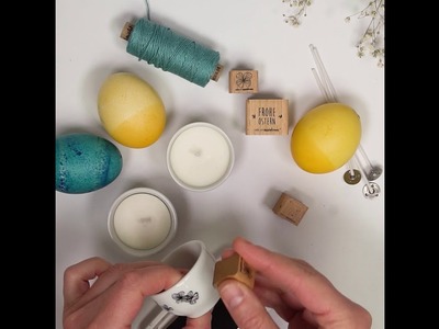 DIY Stamping Tutorial - Kerzen im Eierbecher