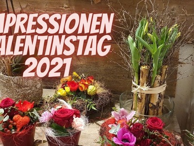 Impressionen - Valentinstag 2021 im Blumenladen Flora-Line, Grosshöchstetten. Deko Inspirationen
