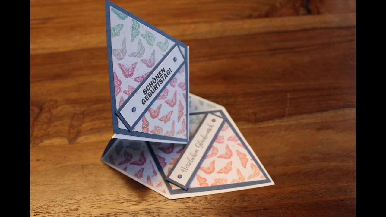 Karo-Easel-Card mit Stampin`UP! Produkten!!