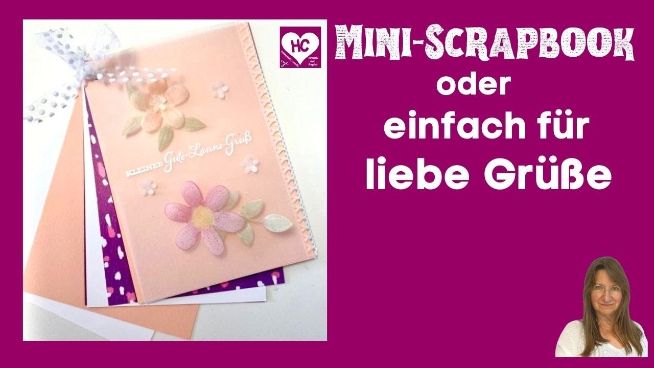 Mini-Scrapbook super einfach miit Pergament-Deko