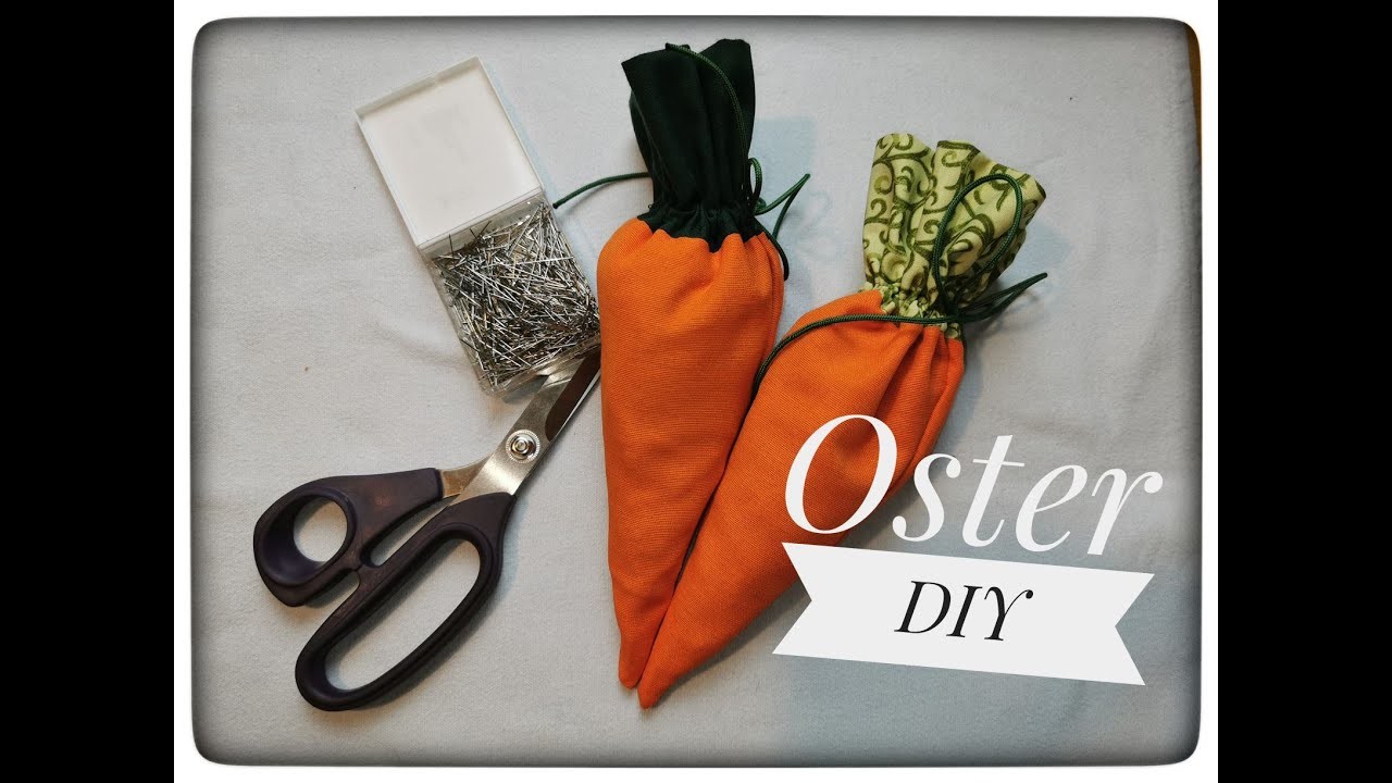 Oster DIY - Karottensäckchen nähen, Geschenkverpackung für Ostern