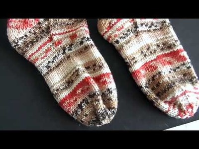 Socken stricken: Einfache Ferse