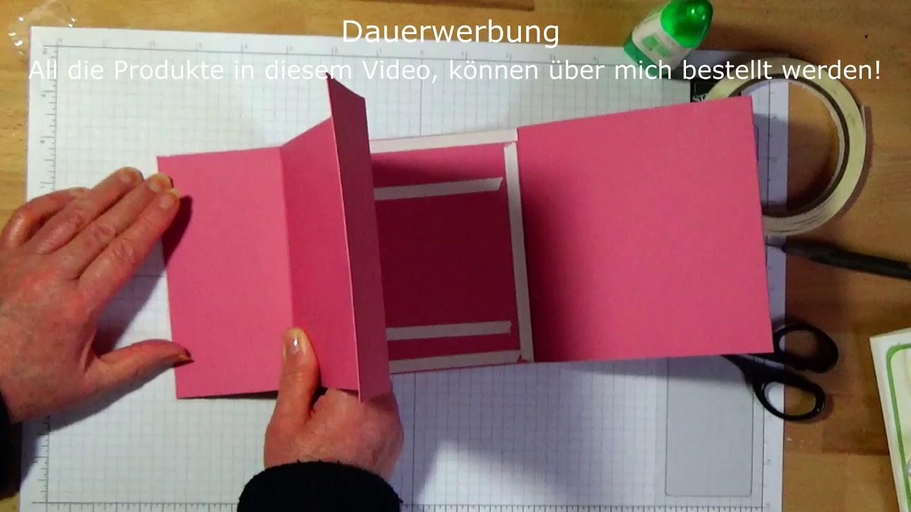 DIY Anleitung Mini - Album zum Geburtstag, Teil 1