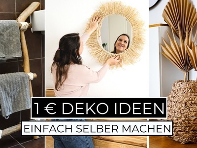 DIY Deko Ideen für 1 € | Günstige & kreative Dekoration für dein Zuhause selber machen