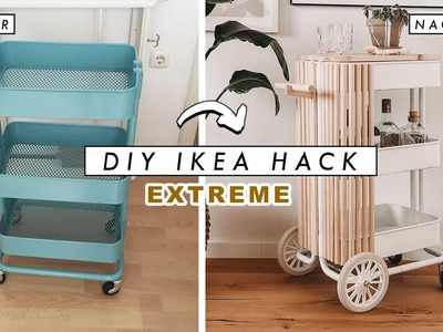 DIY IKEA HACK -Upcycling zum Barwagen im Boho Style | Raskog Transformation | EASY ALEX