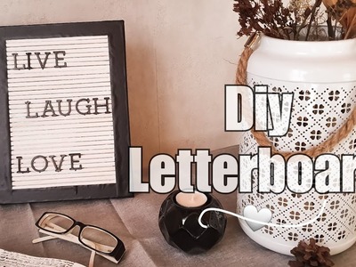 Diy Letterboard | Letterboard aus Holz | Tolle Dekoidee