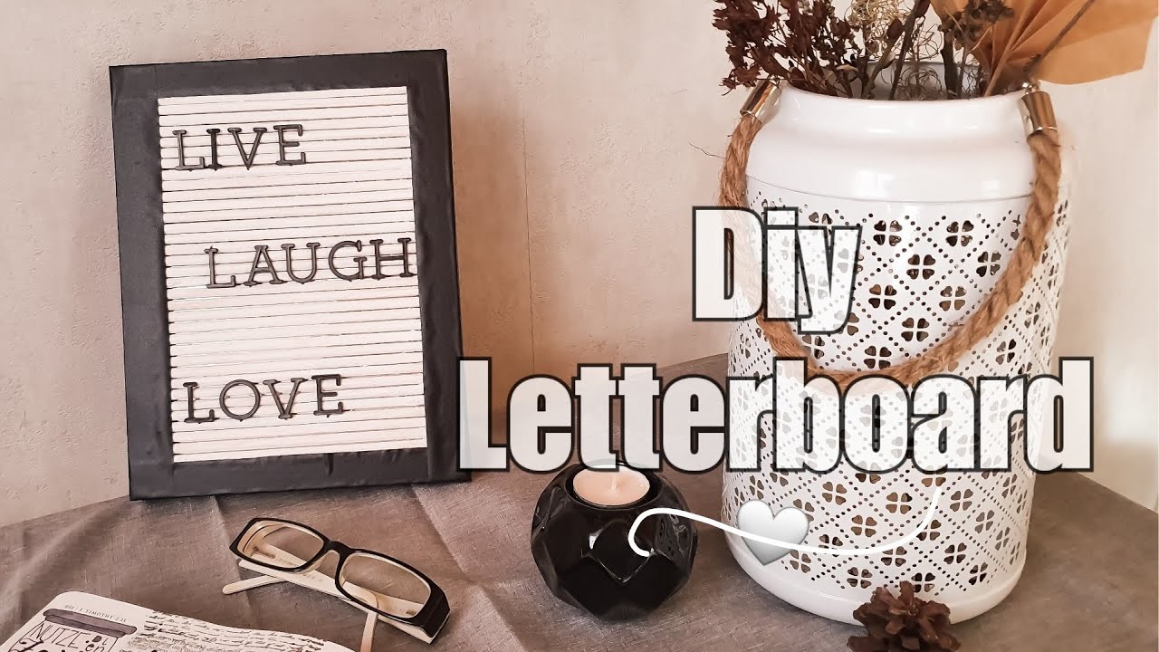 Diy Letterboard | Letterboard aus Holz | Tolle Dekoidee