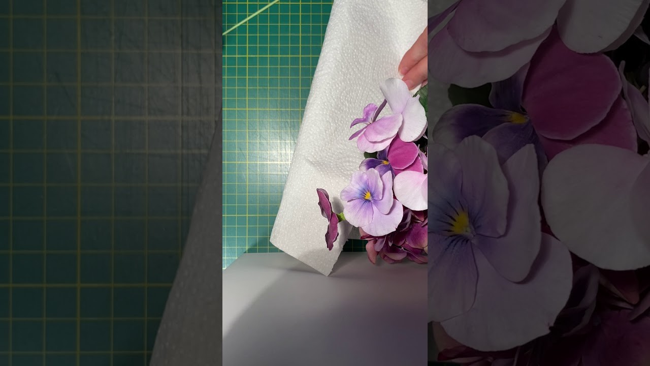 DIY Stiefmütterchen Tutorial Teil 1 Blumen aus Kaltporzellan selber machen Knete Ton