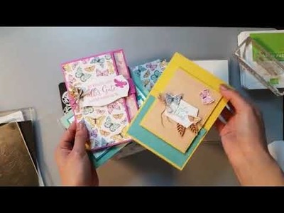 Double-Easel-Frühlingskarte - Basteln am Sonntag in Facebook-live