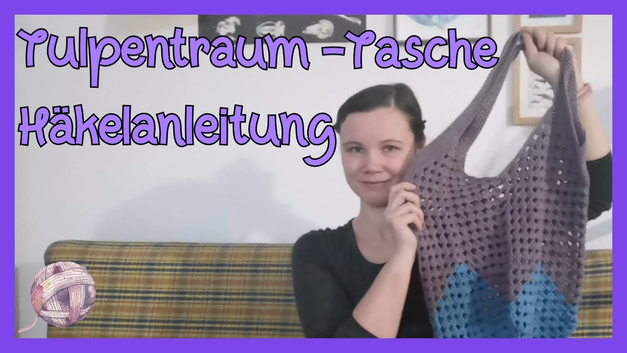 Häkelnanleitung | Tulpentraum-Tasche für Linkshänder