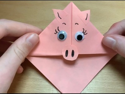 Lesezeichen falten, Anleitung auch für Kinder, einfaches Origami