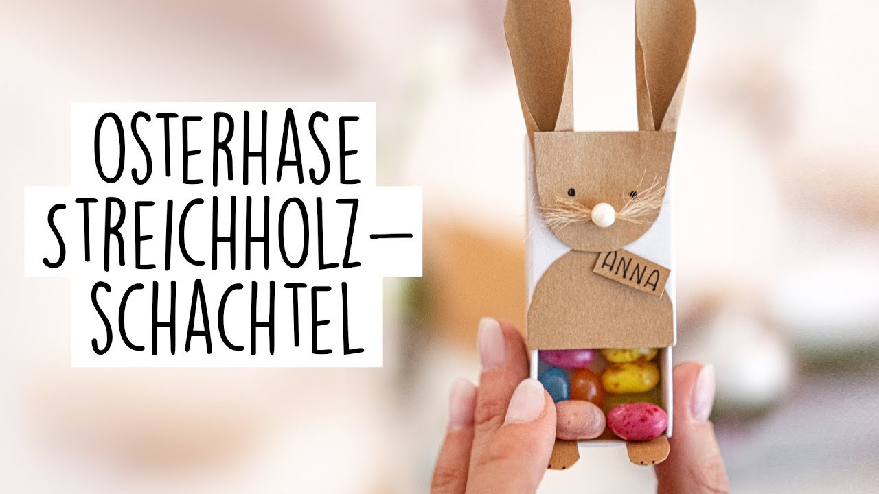 Osterhase DIY Streichholzschachtel