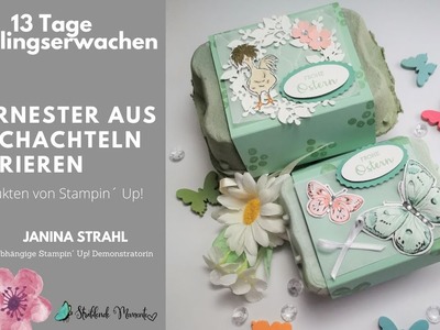 13 Tage Frühlingserwachen ???????????????????????????? | TAG 4 |  Osternester aus EIERSCHACHTELN mit Stampin´ Up!