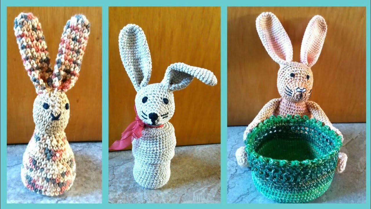 3 gehäkelte Osterhasen  * Julebuergerfee