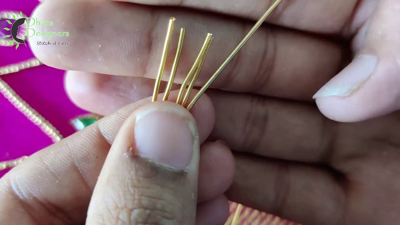 Bridal Blouse Designing | Zardosi Stitches | Dhara Designers