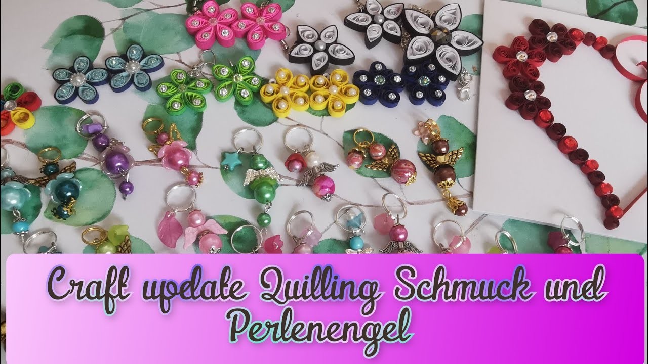 Craft update.shop update. Perlenengel, quilling Schmuck. Diy