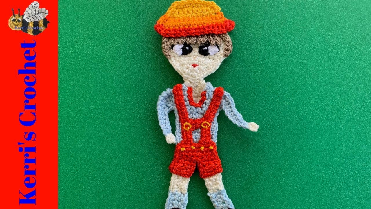 Crochet Bavarian Boy Tutorial - Crochet Applique Tutorial