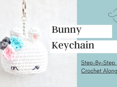 Crochet Keychain Amigurumi | Crochet Animal Tutorial For Beginners | Crochet Easter Bunny Keychain