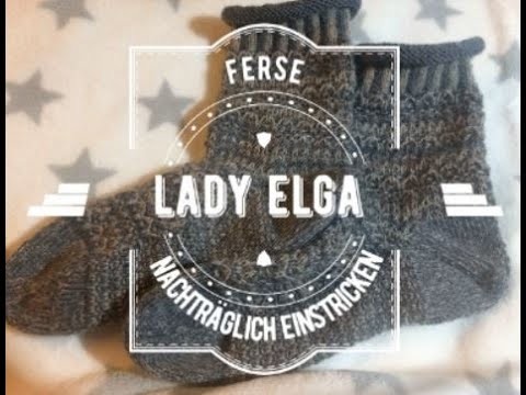 Ferse nachträglich eingestrickt