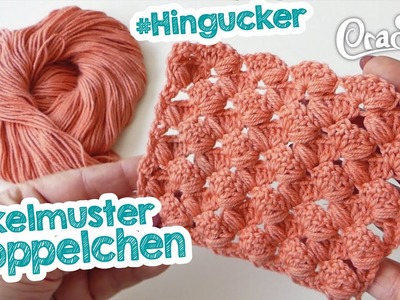 Häkelmuster Fröppelchen in Reihen häkeln crochet stitch with english subtitles