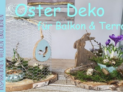 Oster Deko für Balkon und Terrasse |DIY Deko Glocke aus Hasendraht