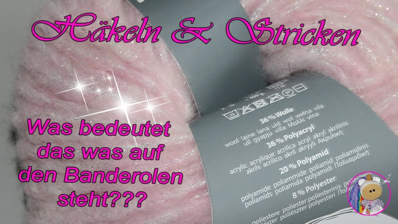 Was bedeutet alles was auf den Banderolen der Wollknäule steht? Häkeln & Stricken