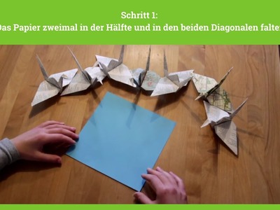 1.000 Kraniche für sichere Atommüllager - Bastelanleitung