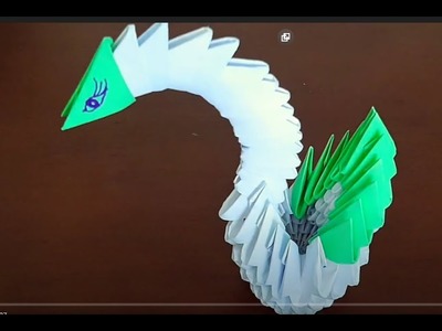 3d KUĞU  origami-☘????☘3d swan origami